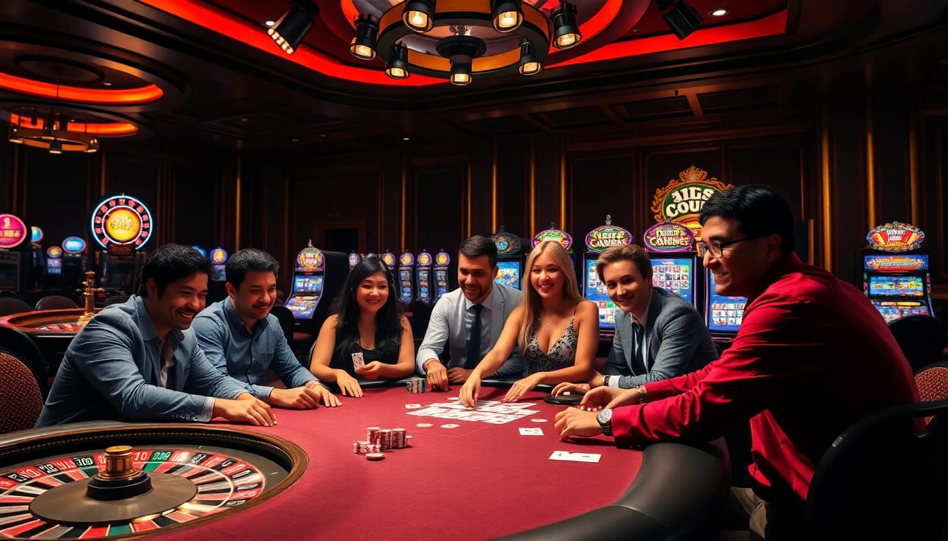 Experience thrilling poker action at https://go88vn.blog with vibrant casino elements and engaged players.