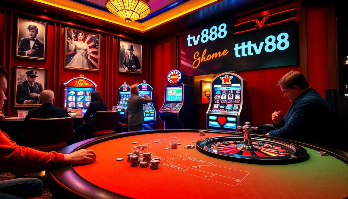 Experience thrilling moments at tv88 casino with exciting poker and roulette games.