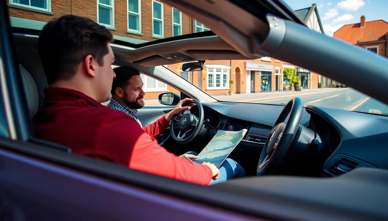 Master a driving lesson Bury St Edmunds with a professional instructor in an urban setting.