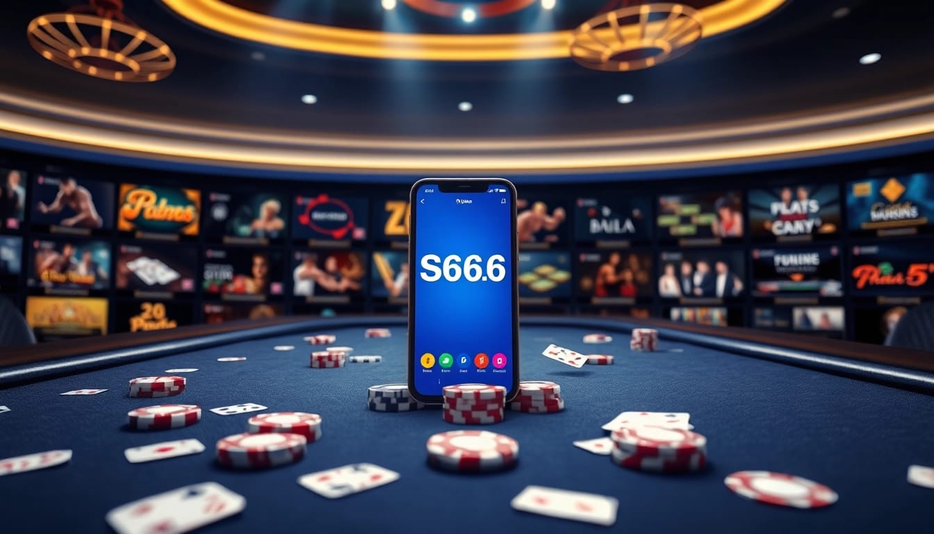 The user-friendly interface of S666 online betting platform, showcasing various games and mobile app.
