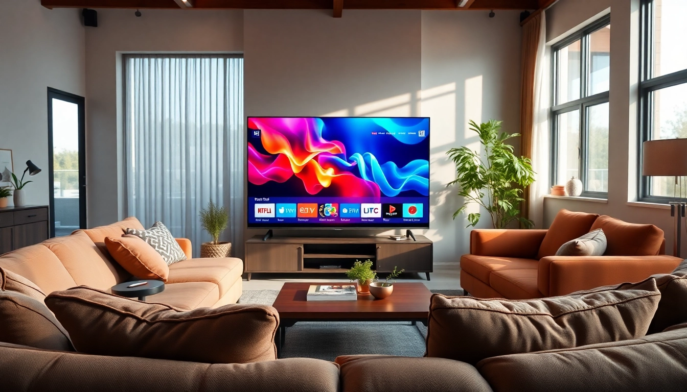 Engaging image of an iron tv streaming experience in a cozy living room setting.