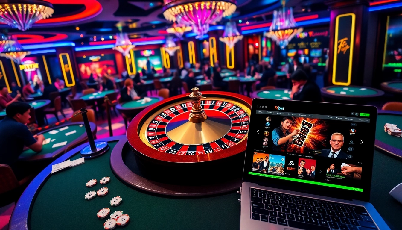 Feel the excitement of F8bet at a luxe casino with roulette, poker, and vibrant digital gaming.