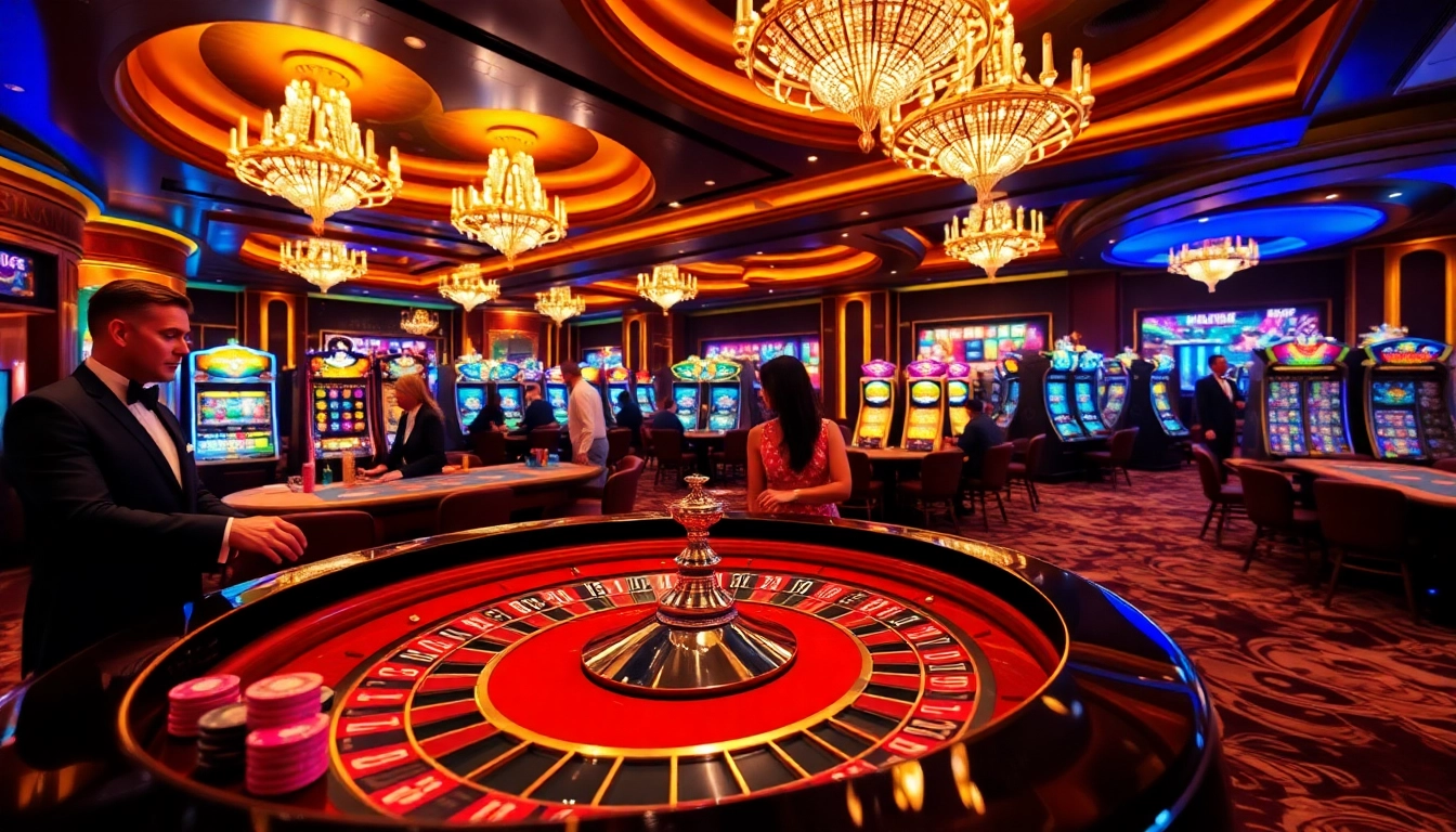 S8 casino scene featuring an elegant roulette table with players enjoying high-stakes excitement.