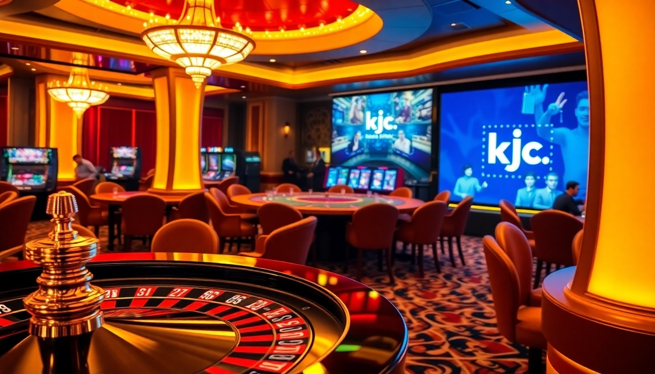 Experience the thrill of online gambling at https://kjc.pizza/ with luxurious casino visuals.