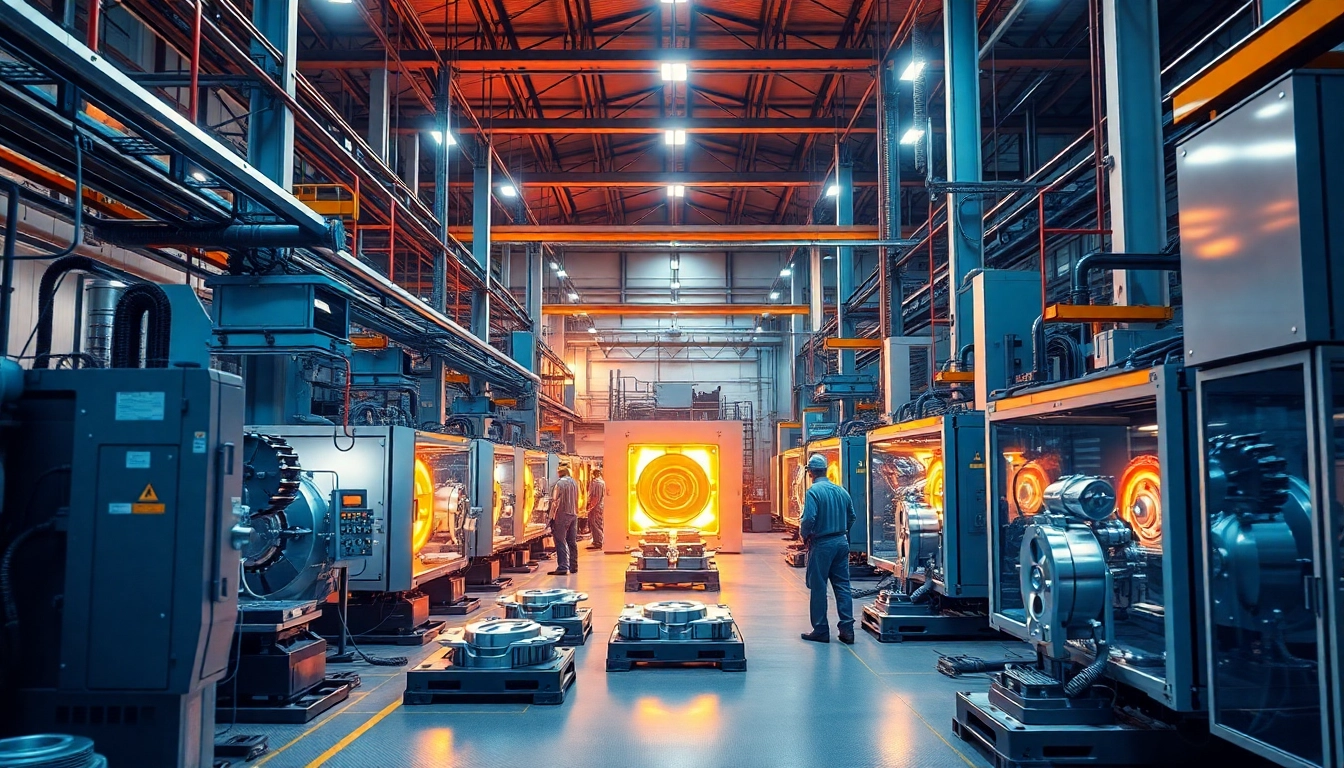 High pressure diecasting malaysia manufacturing process showcasing precision machinery and skilled workers in a modern facility.