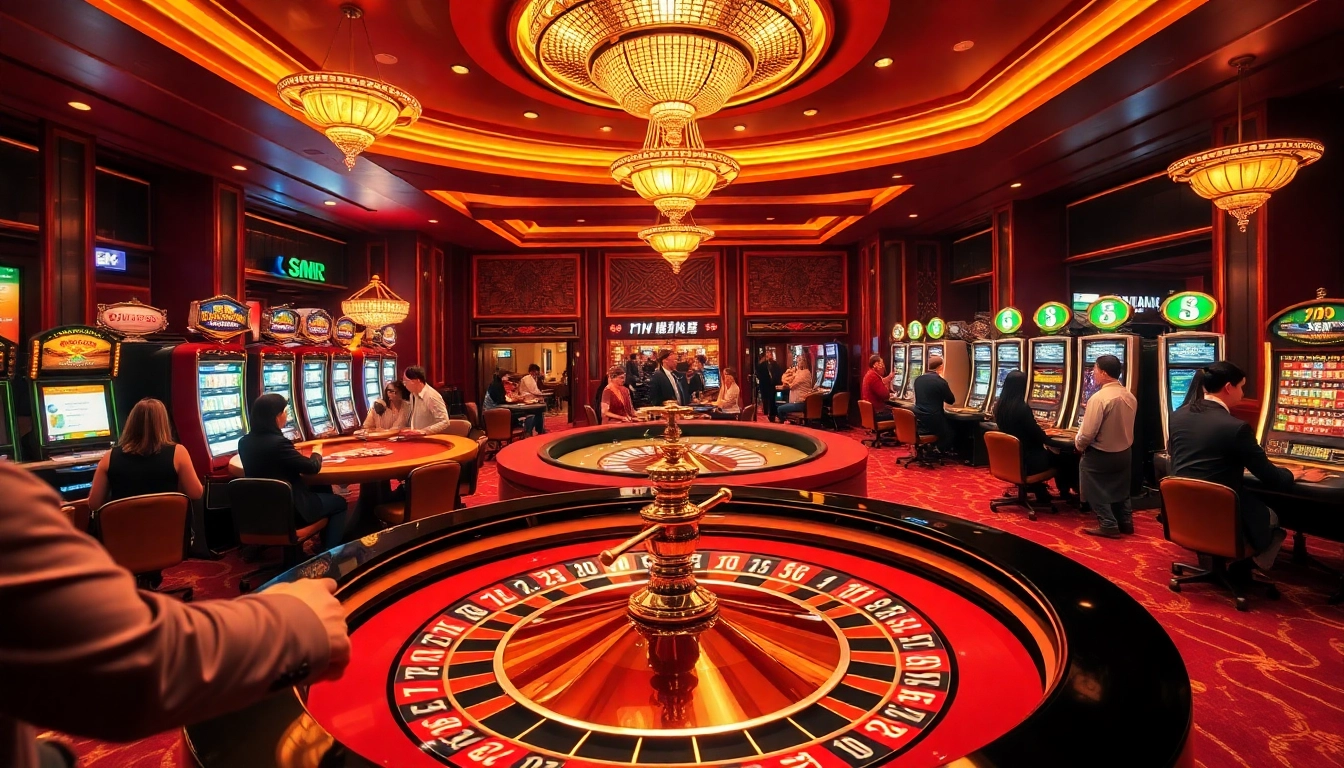Engage in thrilling casino excitement with 7m cn as roulette spins and players place bets.