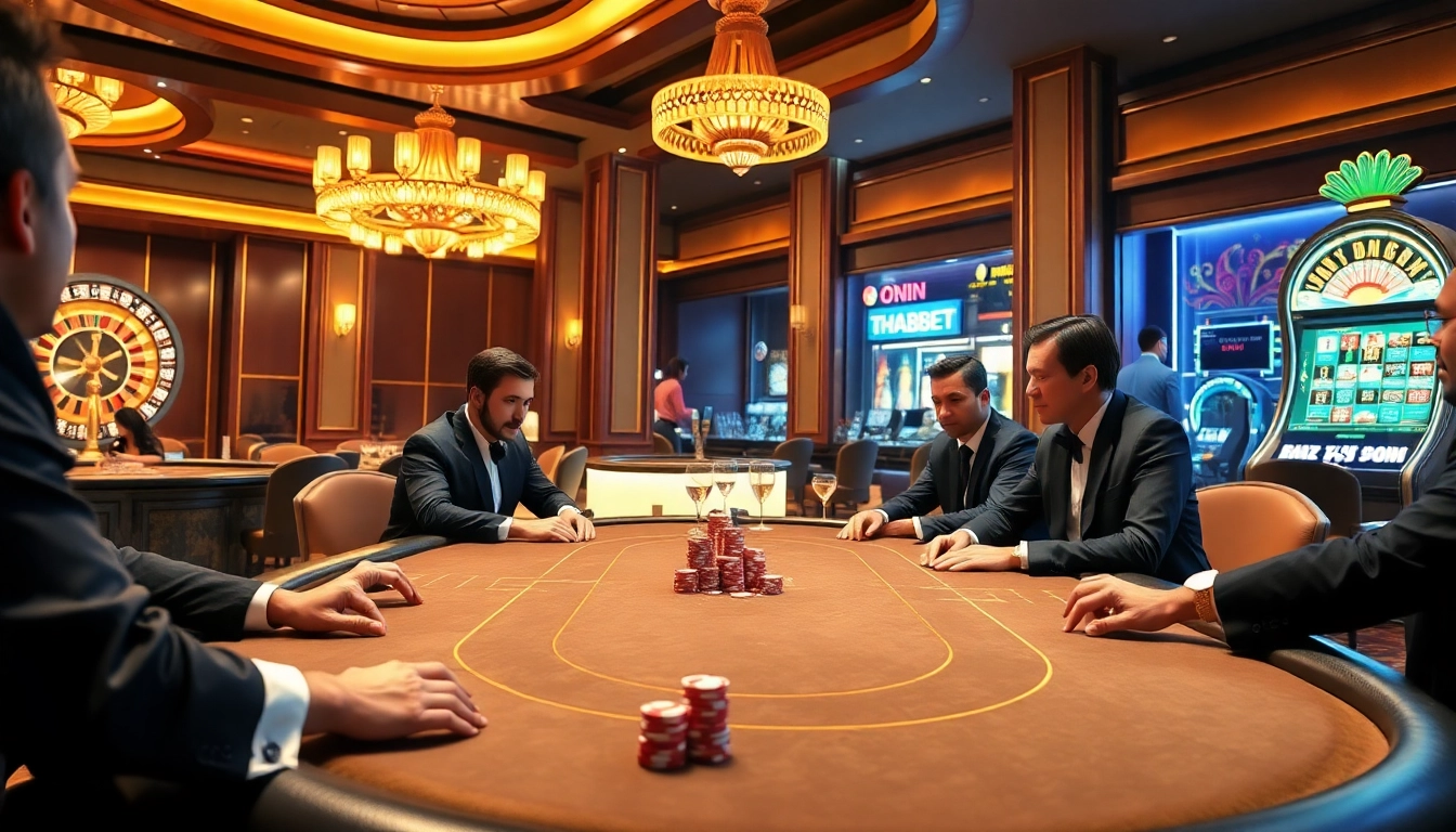 Engage in thrilling gameplay at a luxurious casino table featured on https://tha-bet.pro/.