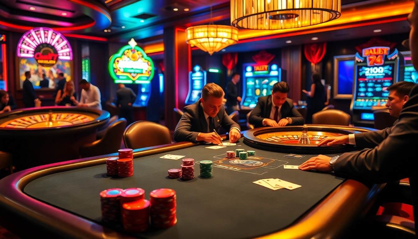 Exciting gaming action at https://79kking.blog/ with vibrant casino tables and players competing.