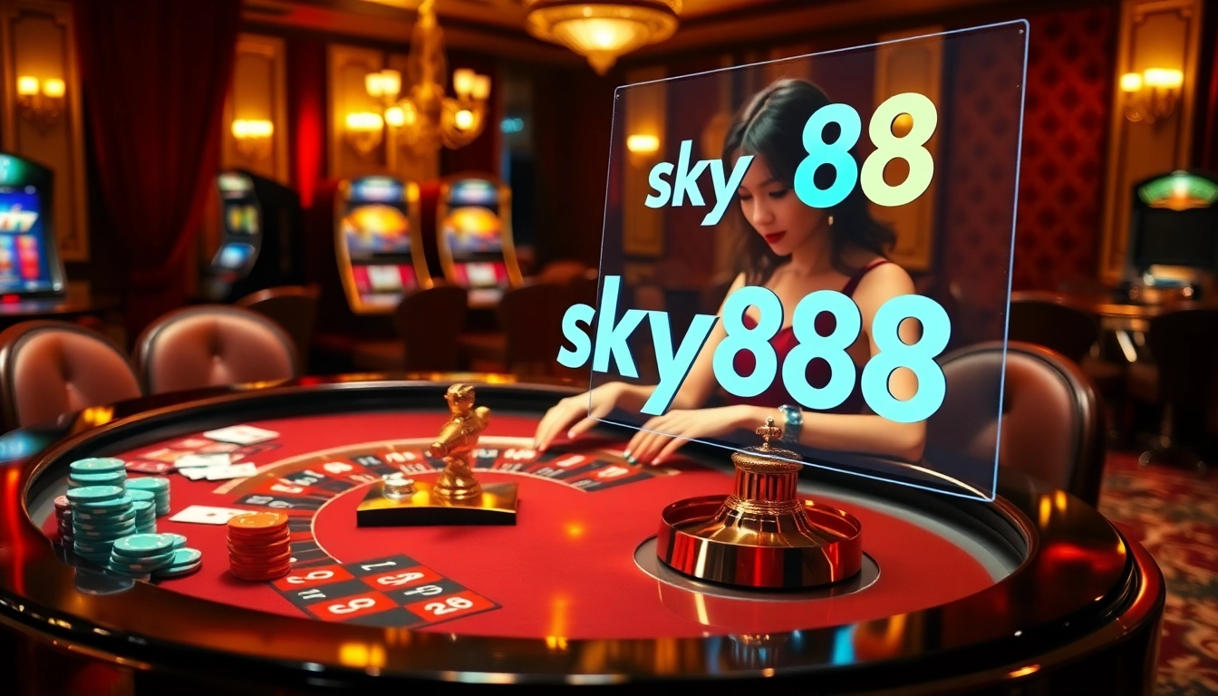 Experience the thrill of Sky88 là gì with exciting casino games and vibrant roulette tables.