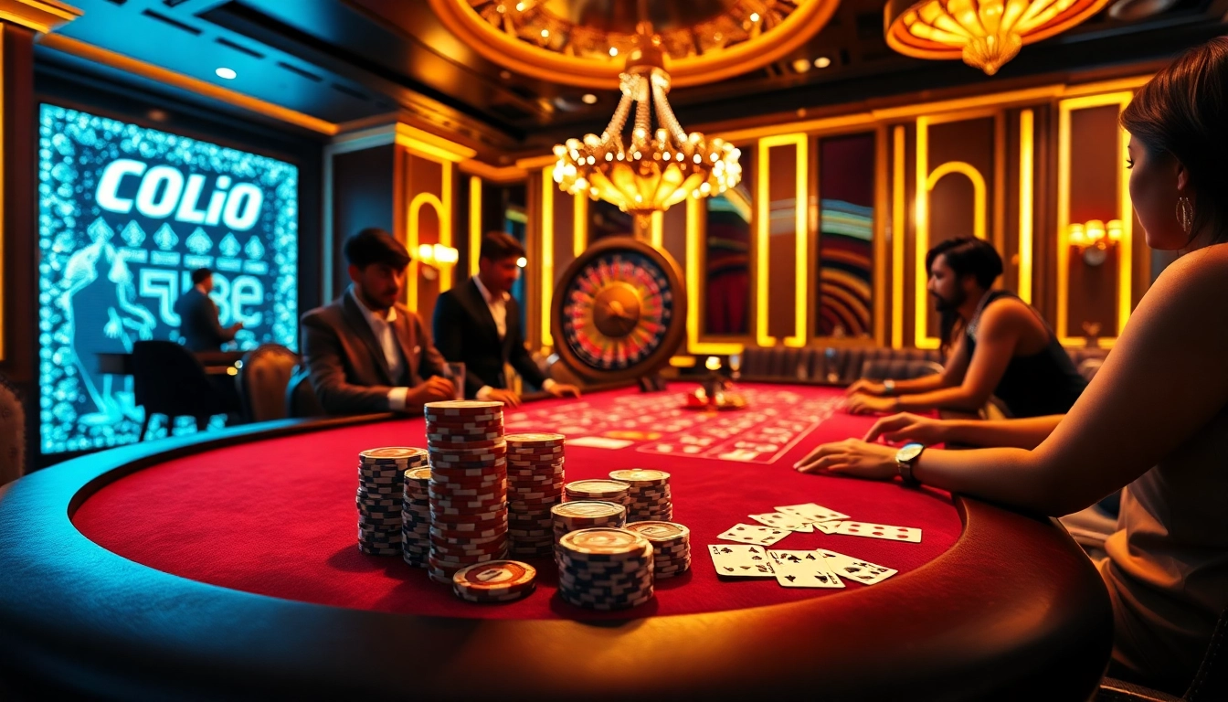 Experience the thrill of FLY888 with a vibrant poker scene full of excitement and elegance.