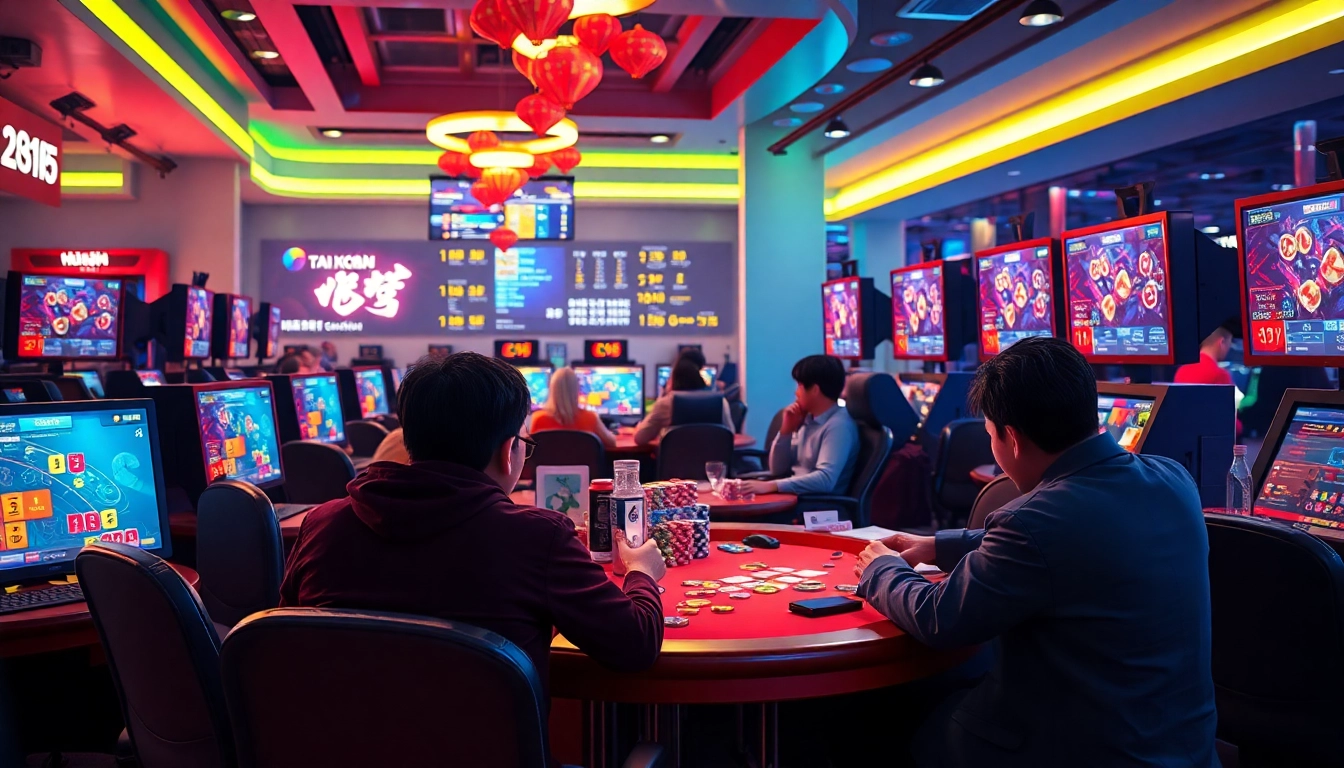 Immerse yourself in the thrilling world of online gaming at https://taixiumd5.world, featuring players engaged with Tài Xỉu MD5 in an exciting, vibrant environment.
