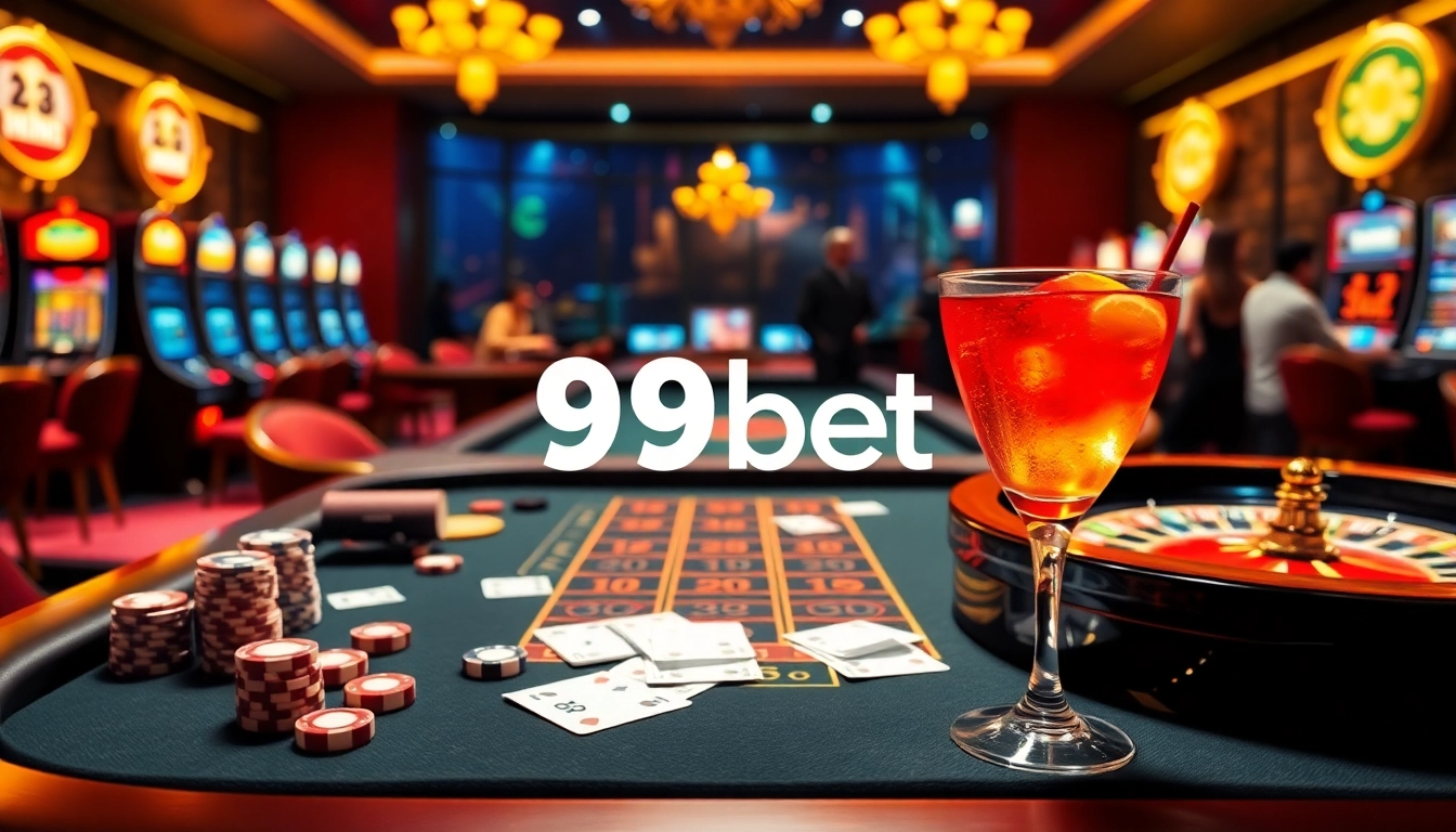 89bet casino scene featuring poker chips and a roulette wheel in a luxurious setting.