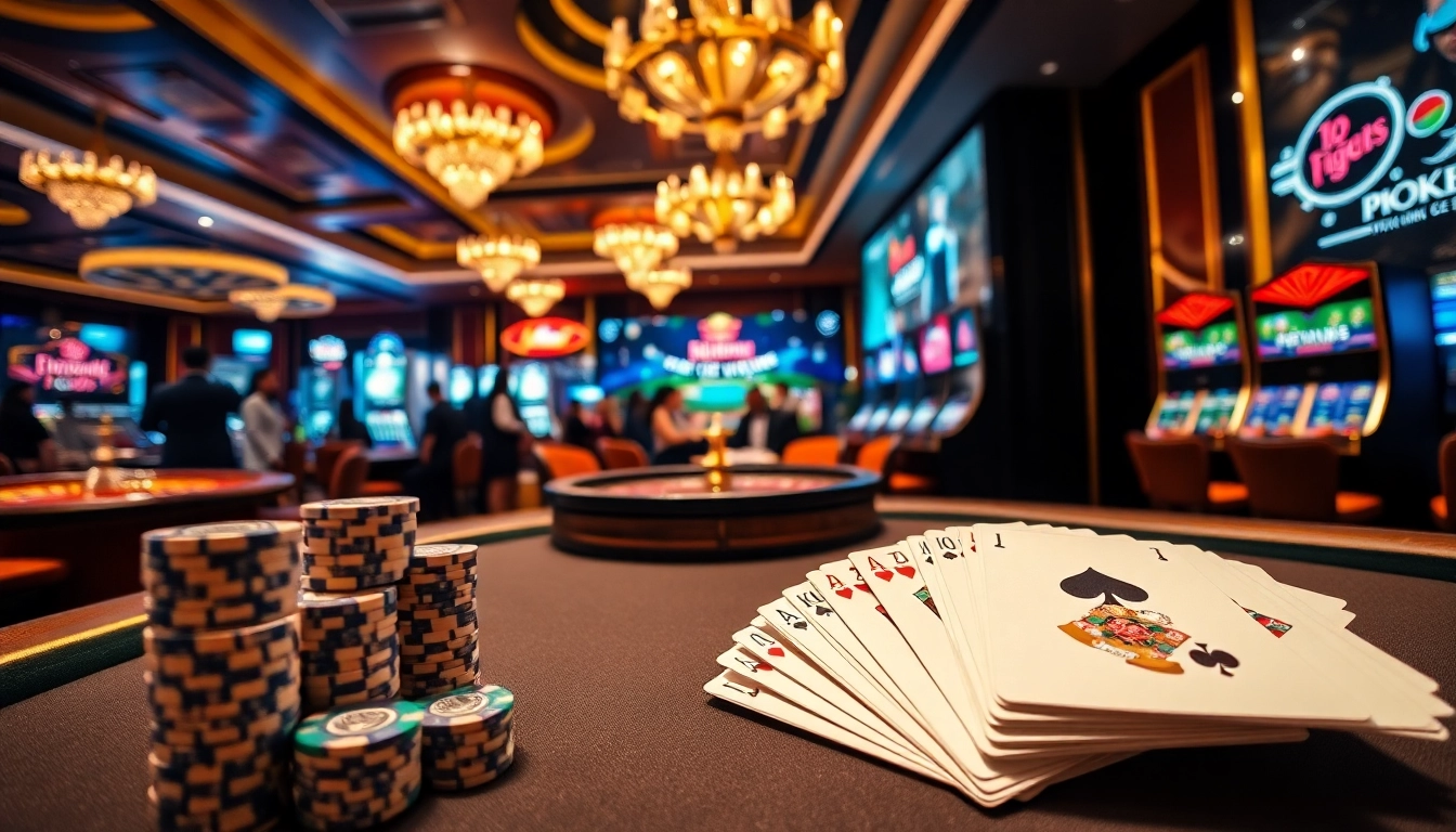 Experience thrilling gameplay at Nhà cái Big88 with vibrant casino tables and exciting poker action.