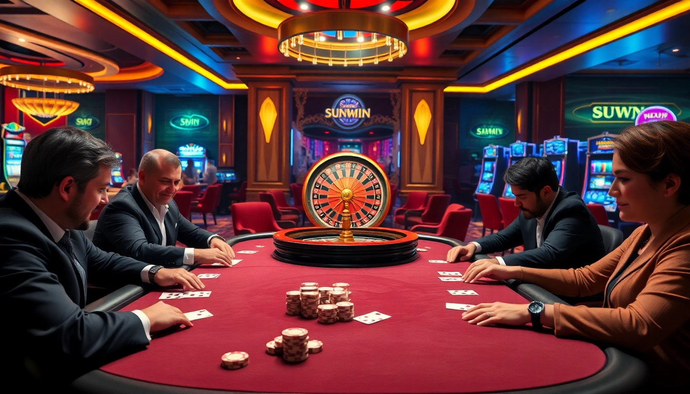 Engage in thrilling poker gameplay at https://sunwin99.co/ with luxurious casino ambiance.