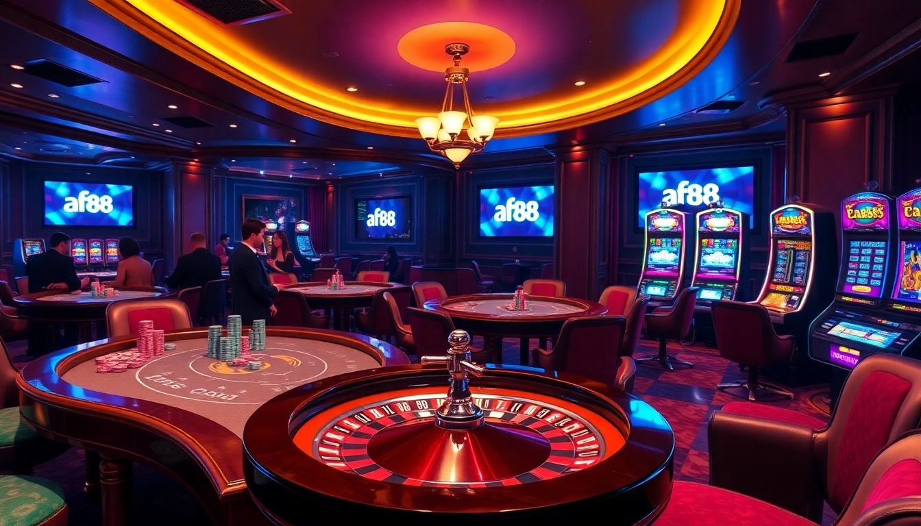 Experience the thrill of af88 gaming with vibrant casino visuals and exciting action.