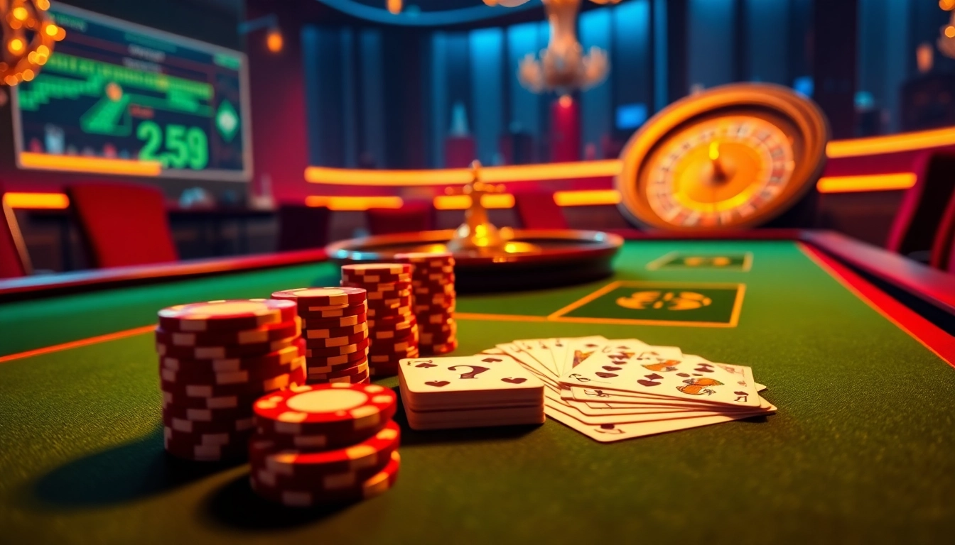 High-stakes poker table featuring 789club elements and vibrant casino visuals.