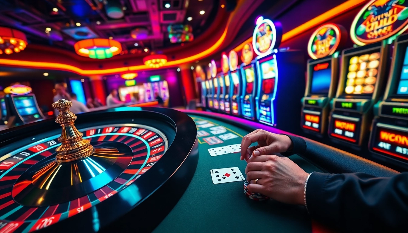 Experience high-stakes gaming at https://hit-club.games/ with vibrant casino visuals showcasing roulette, poker, and excitement.