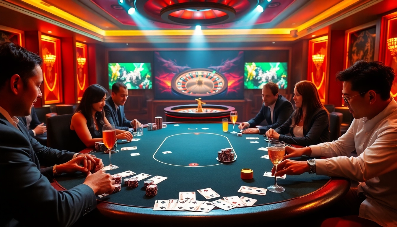 Experience high-stakes poker at https://98wincom.best/ as players engage in thrilling action surrounded by luxurious casino elements.