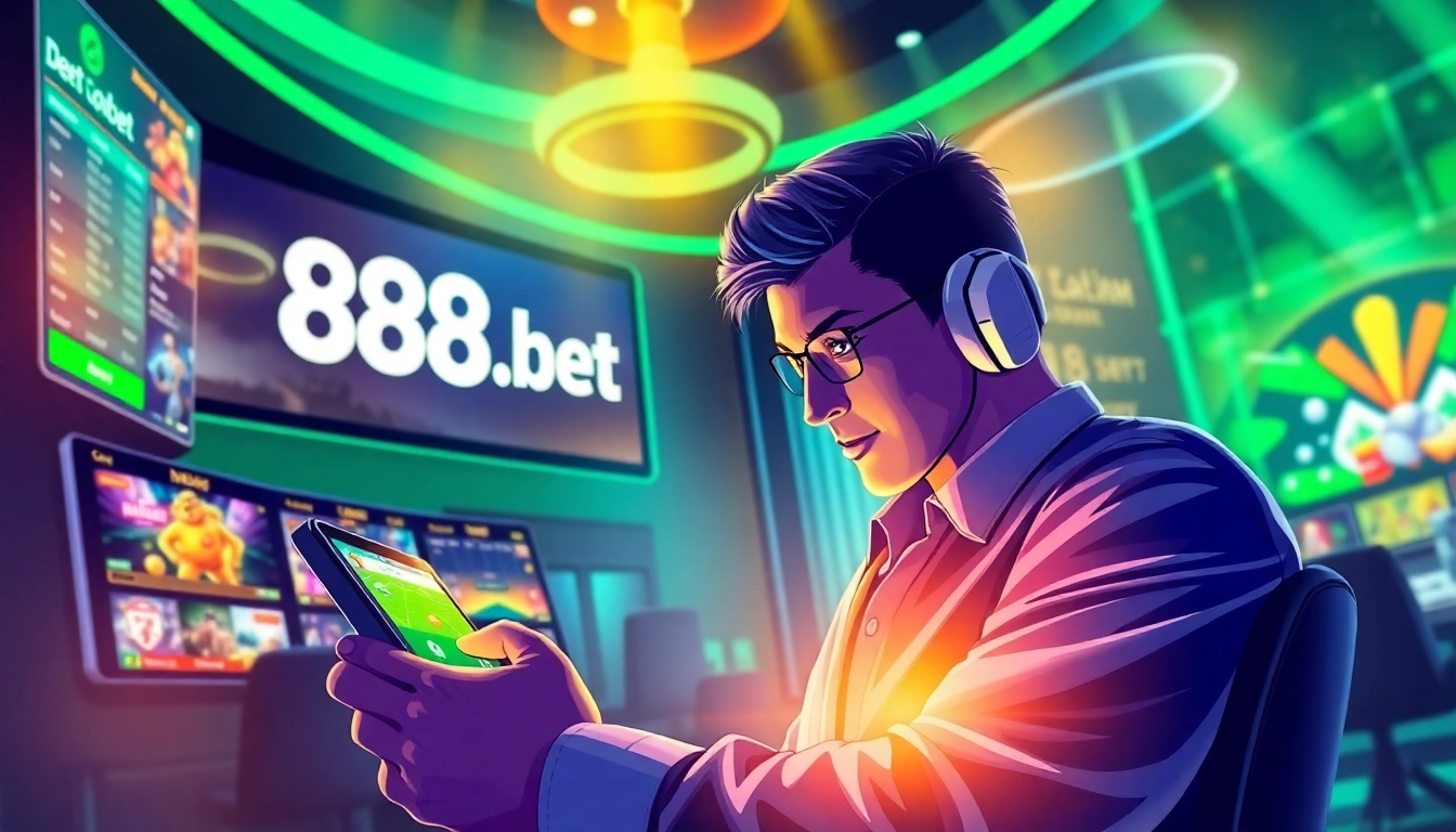 Experience the excitement of betting with 888b.bet in a vibrant digital gaming environment.