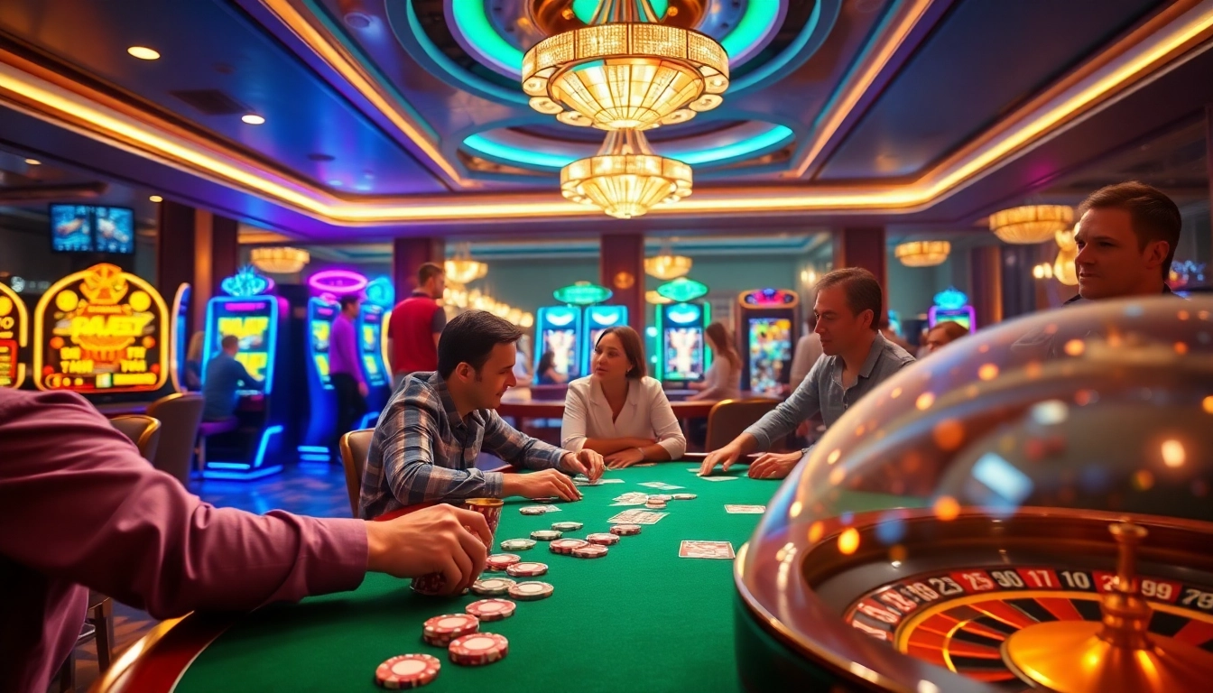 Experience the thrill of the casino with vibrant s8 poker tables and dazzling slot machines.