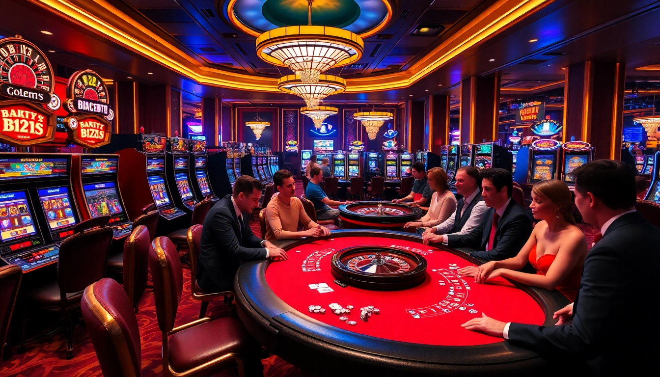 Engaging in a thrilling B52-themed poker game at a luxurious casino.