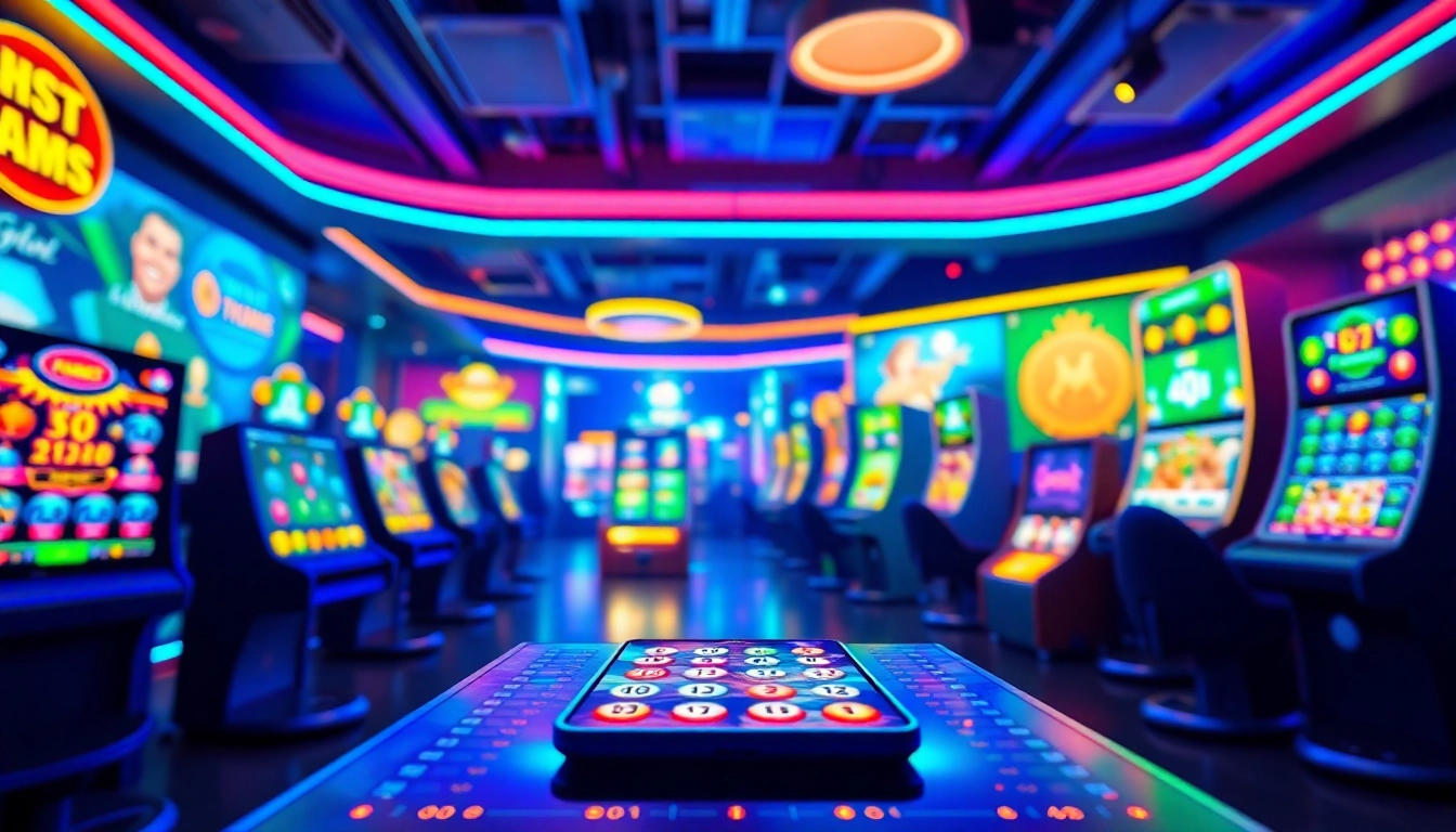 Explore the engaging digital interface of 92lottery, showcasing vibrant lottery game graphics and a modern app design.