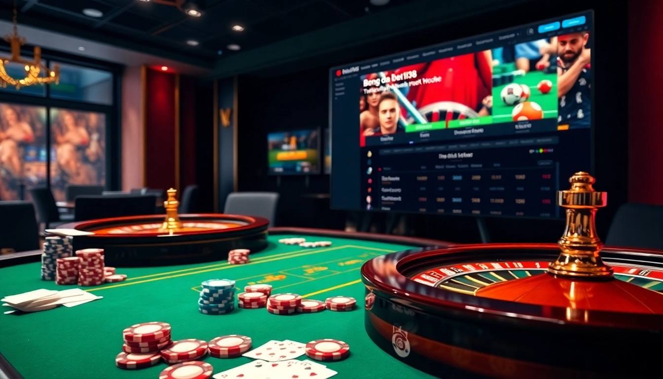 Experience the thrill of bong da bet168 online betting with a vibrant casino scene.