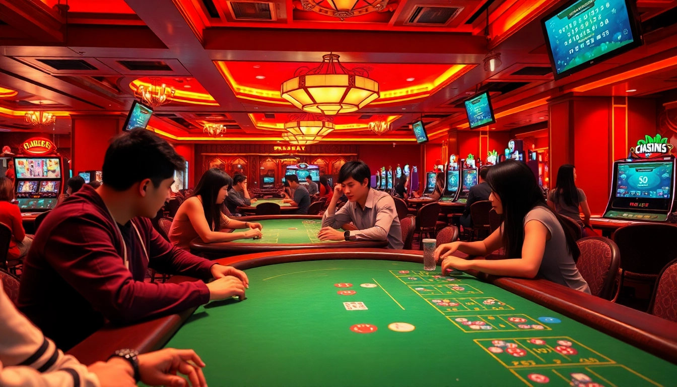 Dynamic casino experience at luck8win.live showcasing engaging players and vibrant gaming atmosphere.