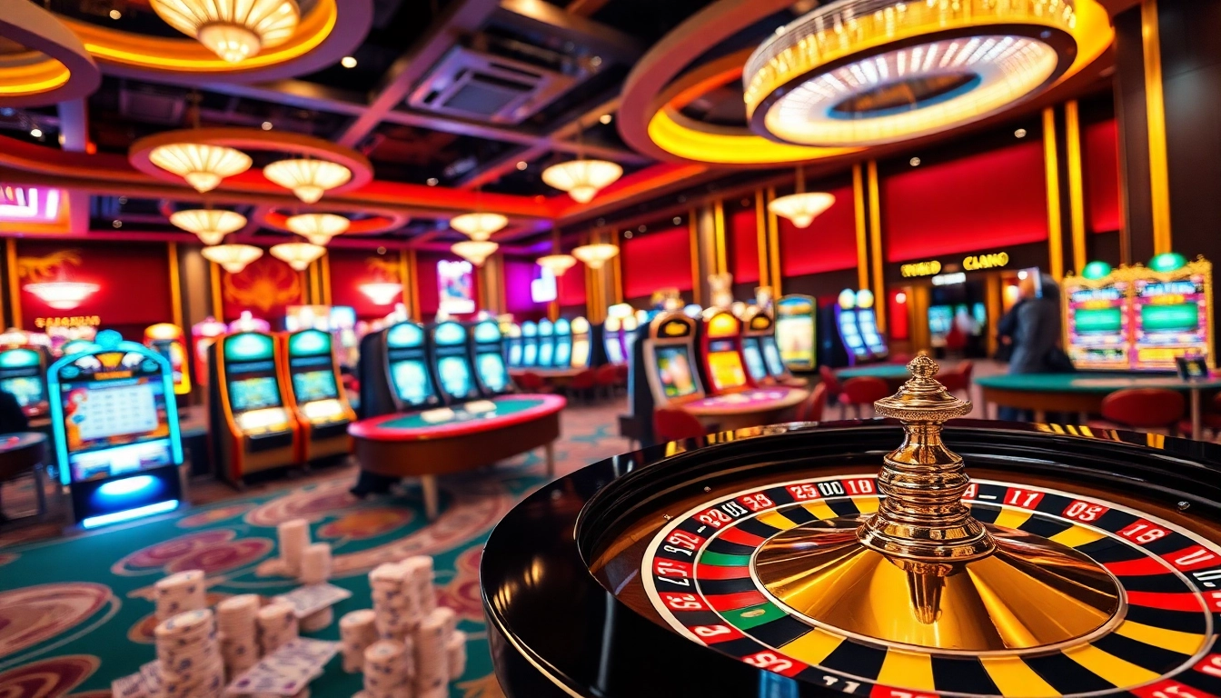Experience exciting wins at 222bd Casino with vibrant slot machines and roulette action.