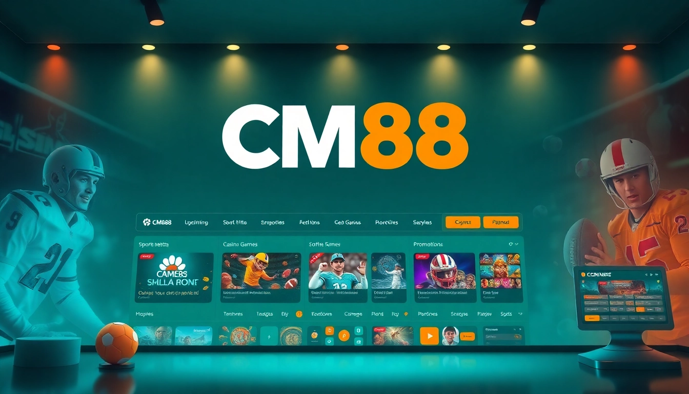 Experience online gaming at CM88, showcasing engaging betting options and vibrant interface.