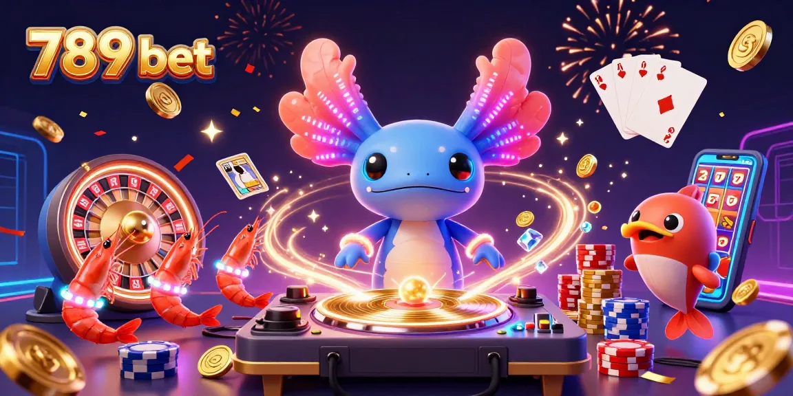 Experience the thrill of winning at 789 bet with energetic casino scene featuring vibrant characters and dazzling game elements.