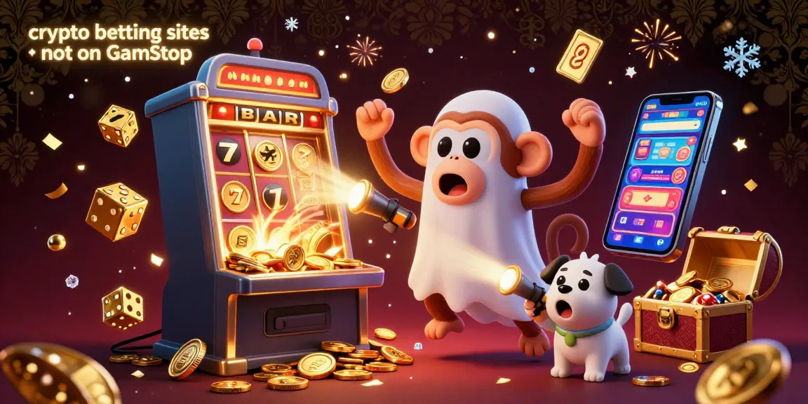 Experience the excitement of crypto betting sites not on GamStop with a mischievous monkey and a ghost-hunter puppy.