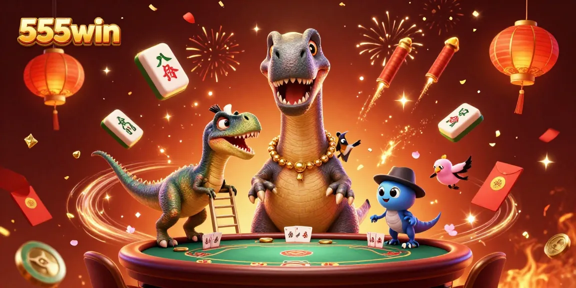 Experience thrilling gaming at 555win with dynamic characters engaging in lively casino action.