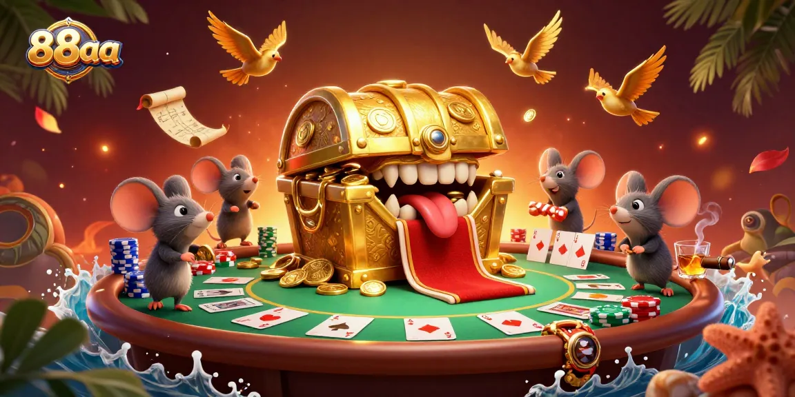 Bet on big wins at 88aa with an engaging 3D casino scene featuring playful graphics.